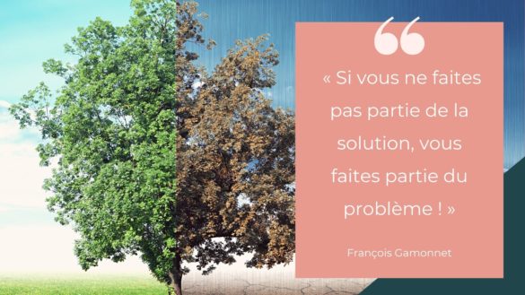 Si vous ne faites pas partie de la solution, vous faites partie du problème - Francois Gamonnet