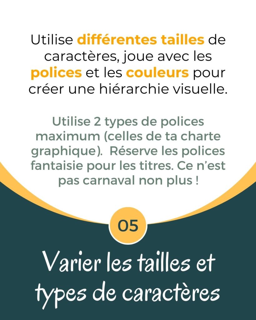 carrousel varier les polices